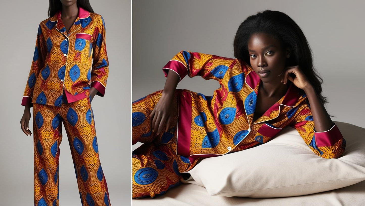 African Print Pajamas - Sleep in Comfort, Dream in Color – By Thamani Fashion