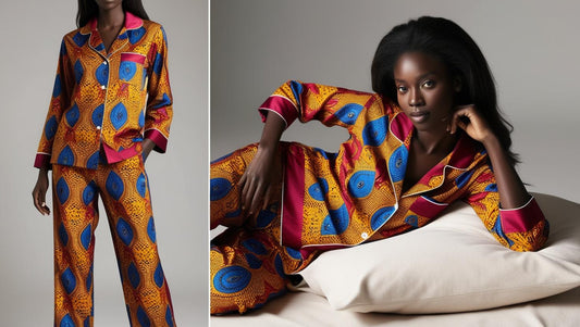 African Print Pajamas - Sleep in Comfort, Dream in Color – By Thamani Fashion