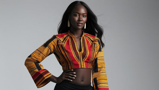 Kitenge Blouse - Bold African Style, Effortless Elegance –  By Thamani Fashion